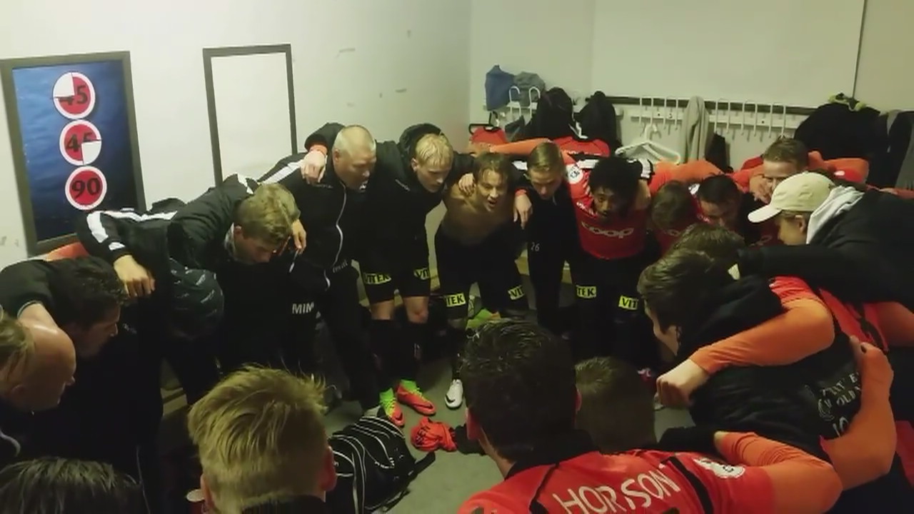 Garderobejubel etter 4-0 over Sandnes Ulf